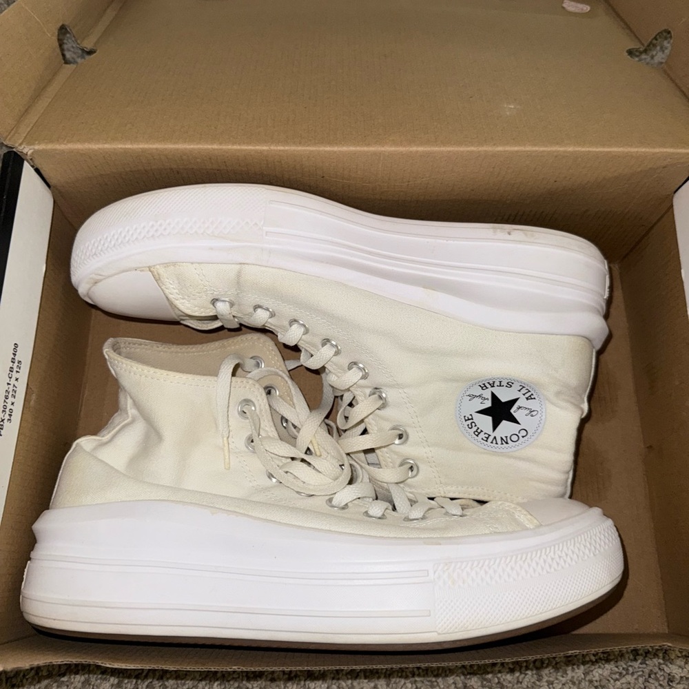Converse Cream High Tops